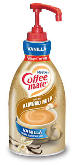 Coffee mate&circledR; Vanilla-flavored Almond Milk Creamer Concentrate
