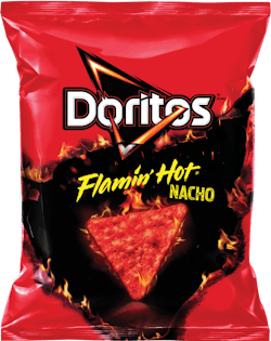 DORITOS® FLAMIN' HOT® Nacho Flavored Tortilla Chips DORITOS® FLAMIN' HOT® Nacho Flavored Tortilla Chips