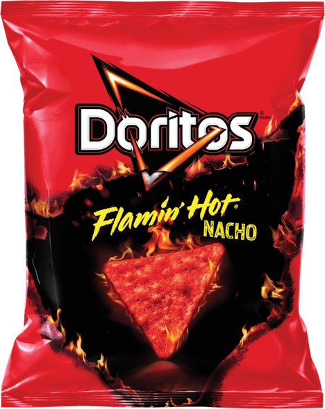 DORITOS&circledR; FLAMIN&apos; HOT&circledR; Nacho Flavored Tortilla Chips