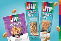 Jif&circledR; Power Ups &circledR; are available in Chewy and Stacked&trade; Granola Bars, and Creamy Clusters.