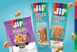 Jif® Power Ups ® are available in Chewy and Stacked™ Granola Bars, and Creamy Clusters.