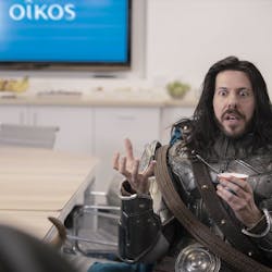 Ares is the newest member of Oikos&apos; marketing team.
