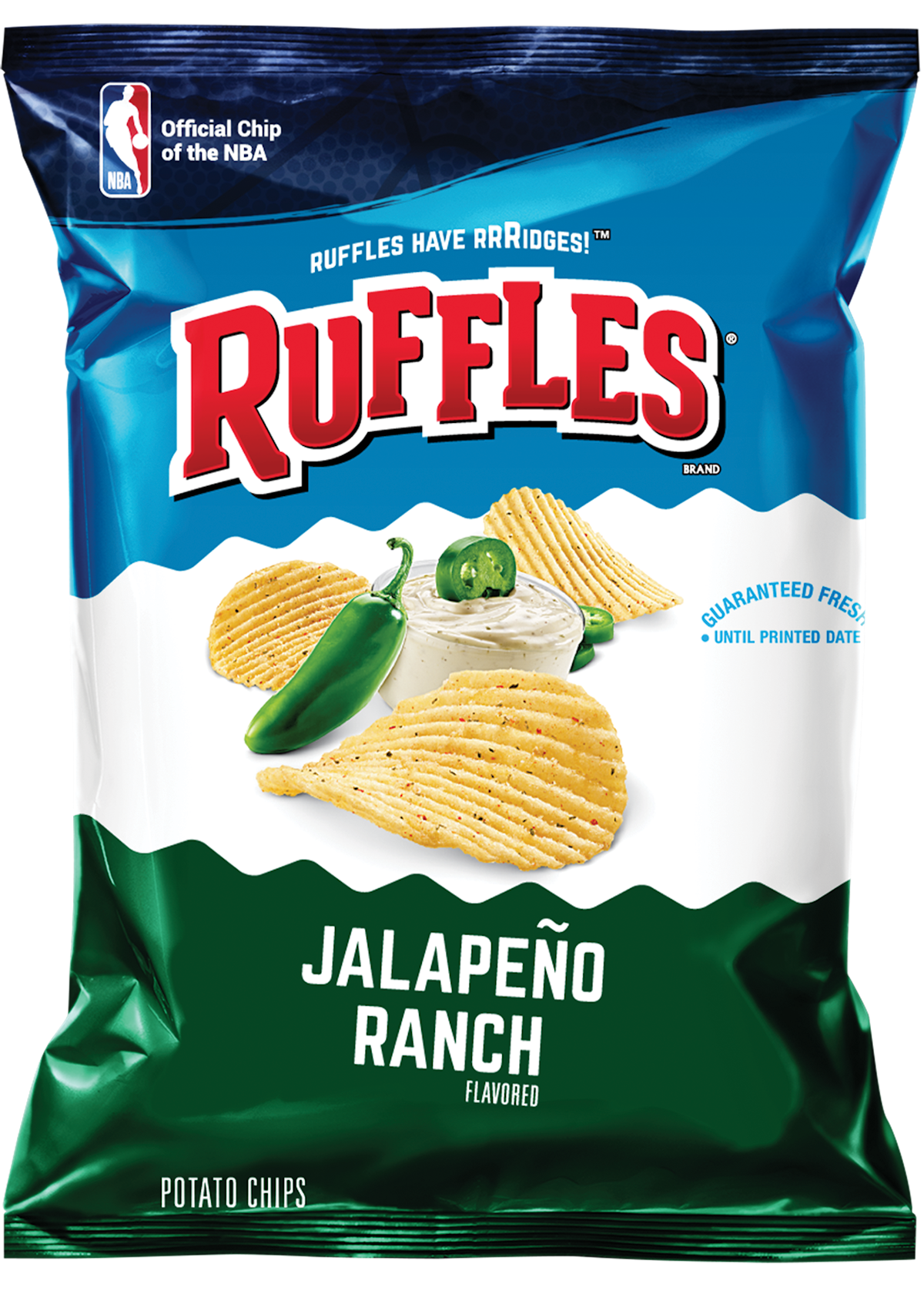 Ruffles Jalapeño Ranch Flavored Potato Chips From: PepsiCo Foodservice