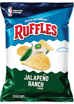 Ruffles Jalapeño Ranch Flavored Potato Chips Ruffles Jalapeño Ranch Flavored Potato Chips