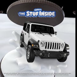 An OREO-tricked-out Jeep Wrangler is among the many prized offered through the OREO The Stuf Inside promotion