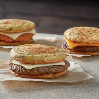 Flavors of Jimmy Dean&circledR; Frittata Sandwiches include Jimmy Dean&circledR; Florentine Frittata with Turkey Sausage and Cheese; Jimmy Dean&circledR; Florentine Frittata with Chicken and Cheese; and, Jimmy Dean&circledR; Farmer Frittata with Sausage and Cheese.
