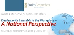 Heather Bailey and Michael Wong of SmithAmundsen LLC will present 'Dealing with Cannabis in the Workplace - A National Perspective,' in both webinar and in-person formats at noon Feb. 20 in Chicago. Heather Bailey and Michael Wong of SmithAmundsen LLC will present 'Dealing with Cannabis in the Workplace - A National Perspective,' in both webinar and in-person formats at noon Feb. 20 in Chicago.