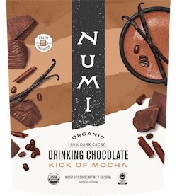 Numi Drinking Chocolates can satisfy a sweet tooth with a low-sugar treat. Rich in cacao, a true superfood containing more antioxidants than blueberries, Numi Drinking Chocolates provide a delicious, decadent treat with health-enhancing ingredients. Numi Drinking Chocolates can satisfy a sweet tooth with a low-sugar treat. Rich in cacao, a true superfood containing more antioxidants than blueberries, Numi Drinking Chocolates provide a delicious, decadent treat with health-enhancing ingredients.