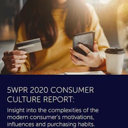 5W Public Relations, one of the top 15 independently-owned PR agencies in the U.S., has released their 2020 Consumer Culture Report. It found 67% of millennials believe it's important that a brand they purchase from has a charitable component, illustrating millennials' ongoing effort to be purposeful in both how and with who they choose to spend their money. 5W Public Relations, one of the top 15 independently-owned PR agencies in the U.S., has released their 2020 Consumer Culture Report. It found 67% of millennials believe it's important that a brand they purchase from has a charitable component, illustrating millennials' ongoing effort to be purposeful in both how and with who they choose to spend their money.