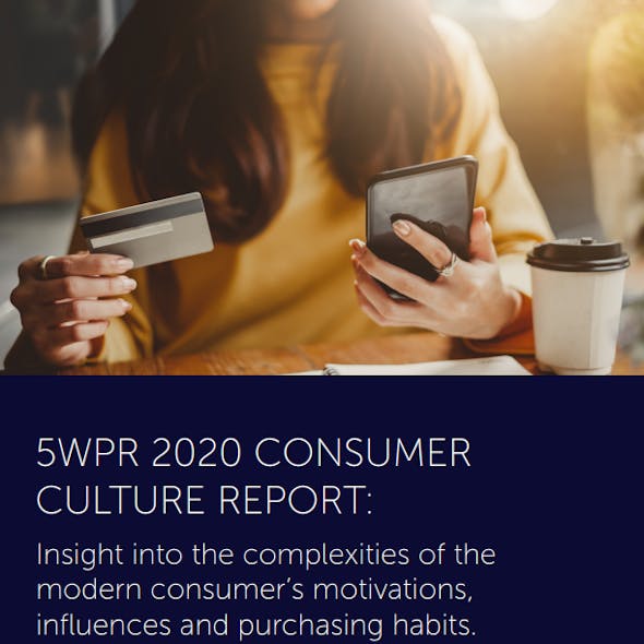 5W Public Relations, one of the top 15 independently-owned PR agencies in the U.S., has released their 2020 Consumer Culture Report. It found 67% of millennials believe it&apos;s important that a brand they purchase from has a charitable component, illustrating millennials&apos; ongoing effort to be purposeful in both how and with who they choose to spend their money.