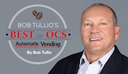 Industry consultant Bob Tullio (www.tullioB2B.com) is a content specialist who advises operators in the convenience services industry how to build a successful business from the ground up. Industry consultant Bob Tullio (www.tullioB2B.com) is a content specialist who advises operators in the convenience services industry how to build a successful business from the ground up.