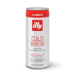 llycaffè, a leading global company in sustainable high-quality coffee, today introduced illy Cold Brew Ready-to-Drink: the only canned cold brew made with illy's iconic blend of 100% Arabica beans, perfected over 85 years. llycaffè, a leading global company in sustainable high-quality coffee, today introduced illy Cold Brew Ready-to-Drink: the only canned cold brew made with illy's iconic blend of 100% Arabica beans, perfected over 85 years.