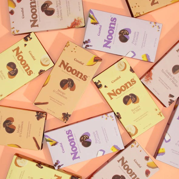Candid, a pioneering snacking chocolate maker, is first to market in the U.S. with their whole-plant, lower-sugar chocolate product &apos;NOONS&apos;.