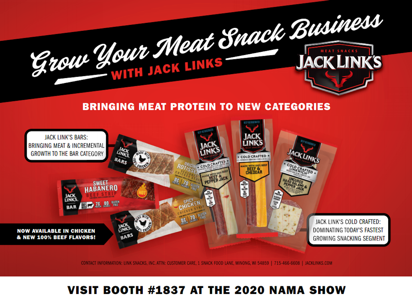 Chicken Bar In Rotisserie And Spicy Chicken Flavors; Jack Link’s Beef