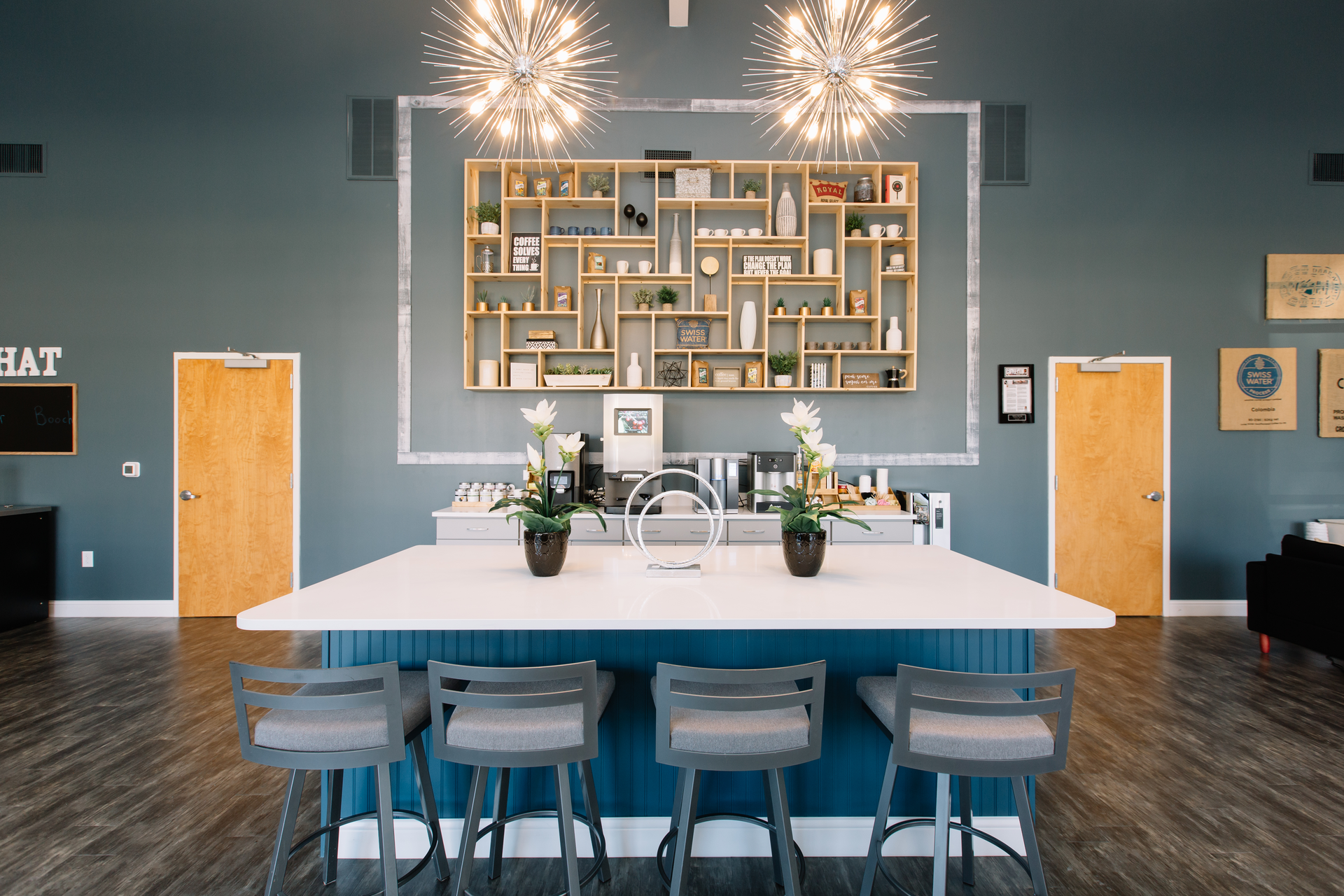 The Well-Bean show room is located at the front of its roastery, serving as a welcoming space where potential clients can demo the company&rsquo;s coffee machines and sample different coffee options.