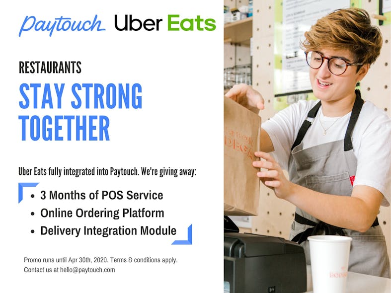 Paytouch Stay Strong Together Uber Eats
