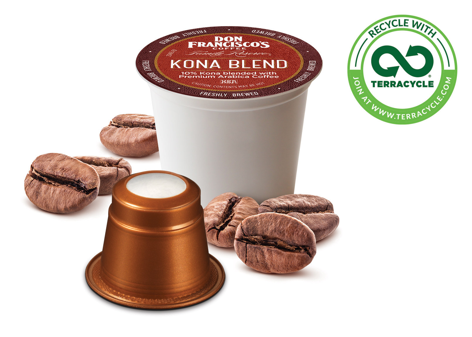 Don Francisco's Coffee team up with TerraCycle for coffee pod recycling program.