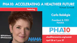 NAMA CEO Carla Balakgie will be a featured speaker at PHA 10: Accelerating a Healthier Future Virtual Summit Tuesday, April 28, 1 – 2:30 p.m. ET.