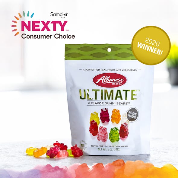 The Ultimate&trade; 8 Flavor Gummi Bears&trade; was a 2020 NEXTY Consumer Choice Award winner.