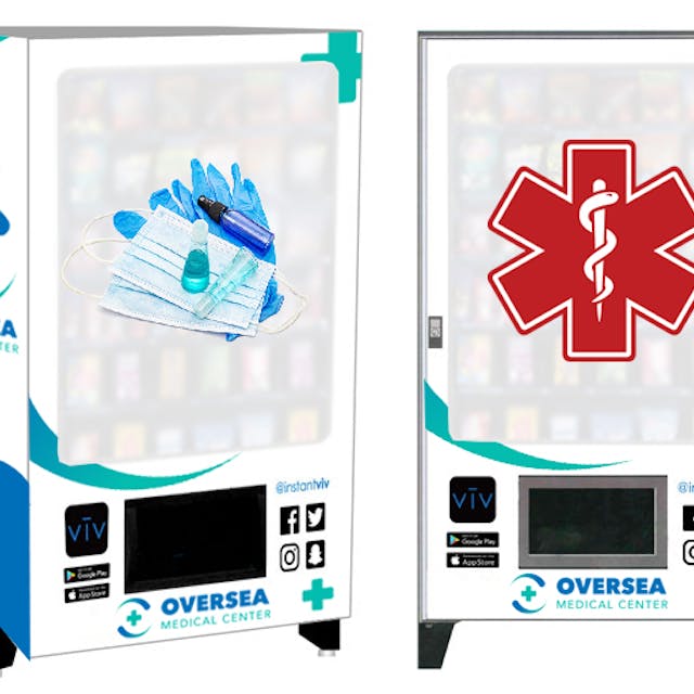 Custom Graphics Medical Supplies Vending Oversea