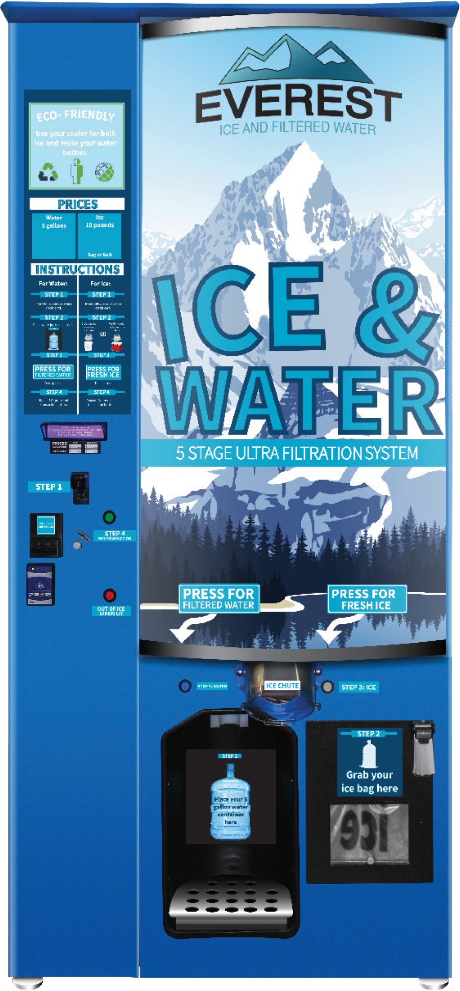 everest ice and water vending machine