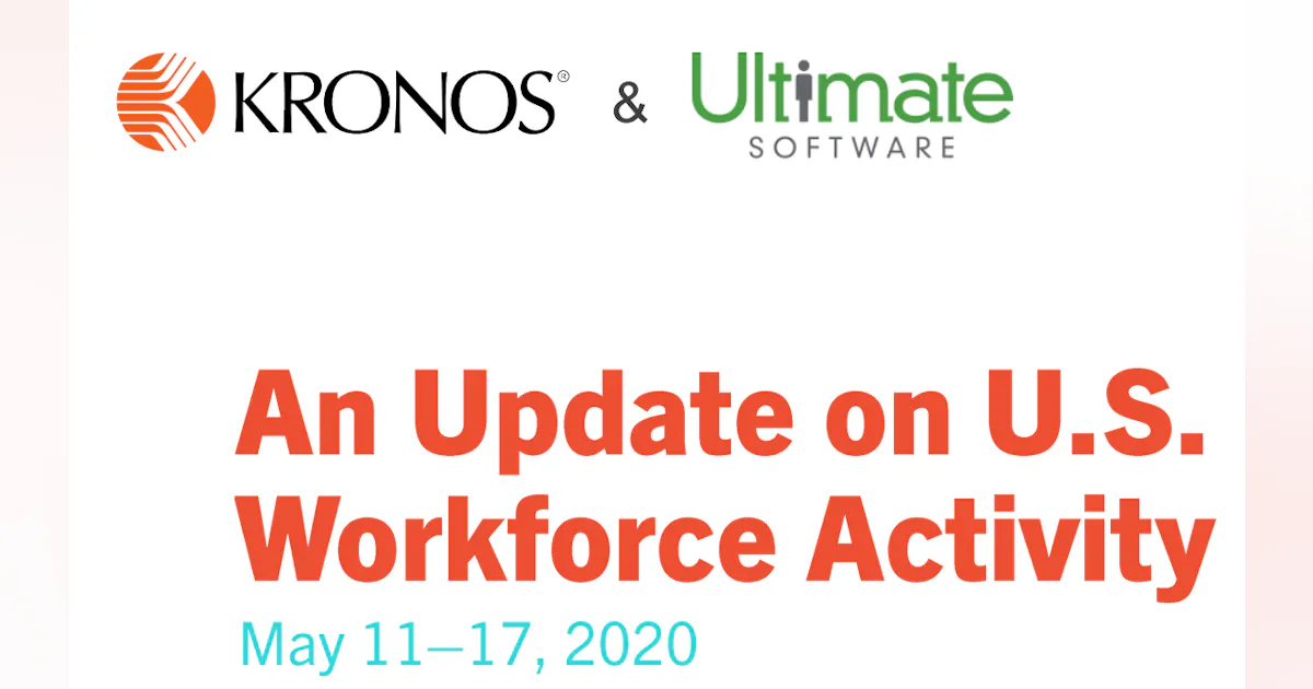 Where Are Employees Returning To Work? Kronos Introduces Weekly Update ...