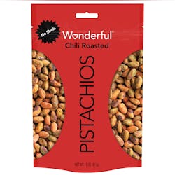 Wonderful® Pistachios No Shells flavors are now available in 11-ounce size bags. Wonderful® Pistachios No Shells flavors are now available in 11-ounce size bags.