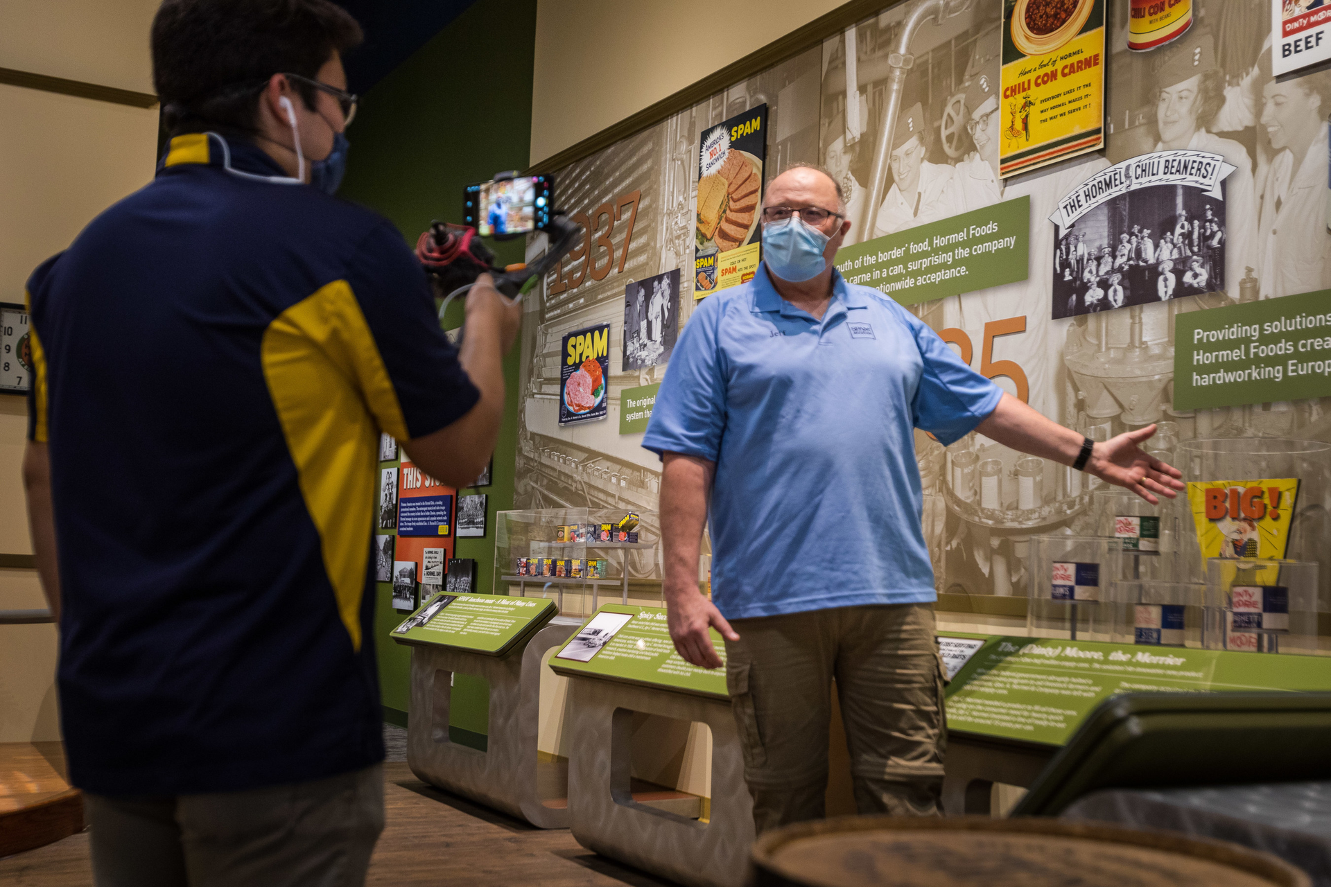 SPAMbassadors&trade; giving a virtual tour of the SPAM&circledR; Museum