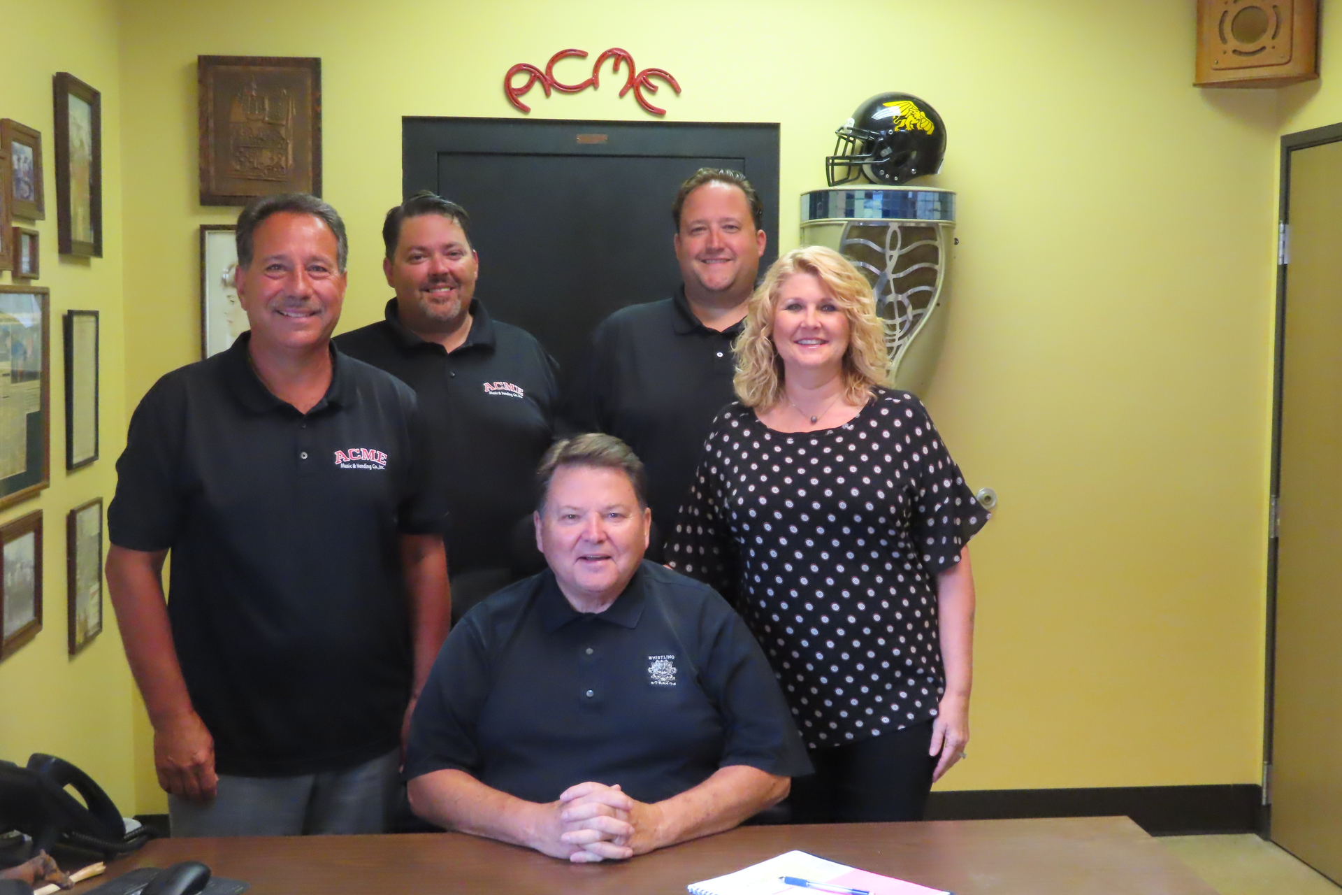 DaveRich (GM), Brandon Cobb (Amusement GM), Tom Cobb (president), Matthew Cobb (OCS GM), Michelle Cobb (CFO)