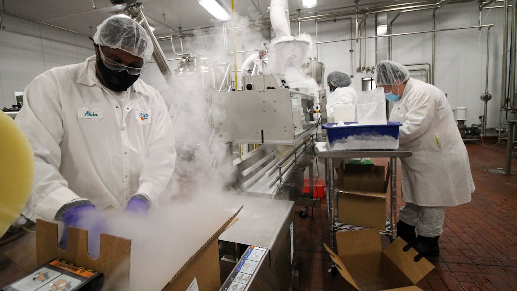 Production at the new Dippin&apos; Dots manufacturing facility in Paducah, Kentucky focuses on supporting demand for Dippin&rsquo; Dots Cryogenics.