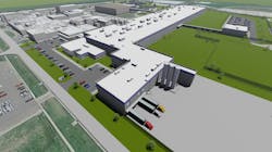 This is a conceptual drawing of Schwan&apos;s Company&apos;s state-of-the-art pizza plant expansion in Salina, Kansas. The new facility will result in up to 225 new jobs by 2023.