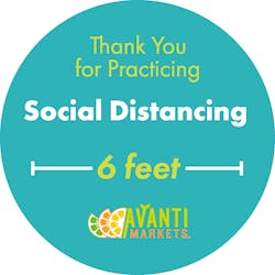 Placing signage around the micro market helps remind customers about the safety precautions operators are following. Placing signage around the micro market helps remind customers about the safety precautions operators are following.