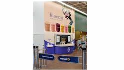 Blendid's new kiosk at the Fremont Walmart location Blendid's new kiosk at the Fremont Walmart location