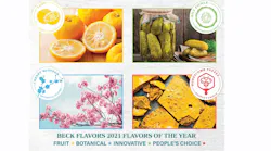 The 'Flavors of the Year'—according to Beck Flavors—are yuzu, cherry blossom, dill pickle, and honeycomb toffee.