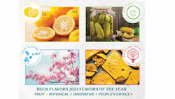 The 'Flavors of the Year'—according to Beck Flavors—are yuzu, cherry blossom, dill pickle, and honeycomb toffee. The 'Flavors of the Year'—according to Beck Flavors—are yuzu, cherry blossom, dill pickle, and honeycomb toffee.