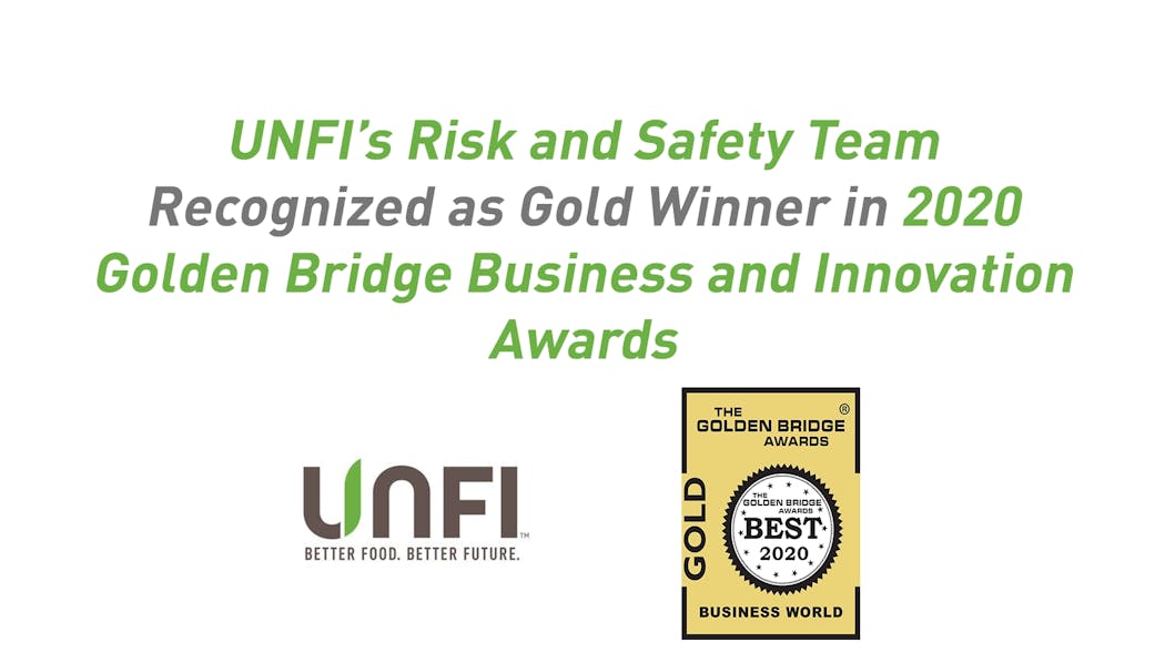 UNFI&rsquo;s Risk and Safety Team Recognized as Gold Winner in 2020 Golden Bridge Business and Innovation Awards