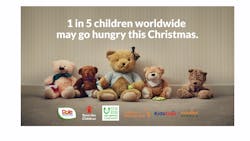 One in five children worldwide may go hungry this Christmas. Dole Unstuffed Bears initiative works to raise awareness and funds to address global hunger crisis. One in five children worldwide may go hungry this Christmas. Dole Unstuffed Bears initiative works to raise awareness and funds to address global hunger crisis.