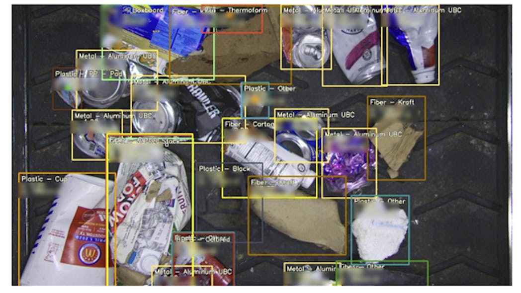 AMP&apos;s AI platform differentiates objects in the waste stream by color, size, shape, opacity, brand, and more, contextualizing and storing information about each item it perceives.