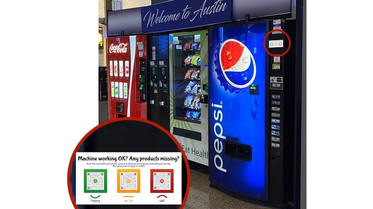 Air Vote Stickers Vending Bank