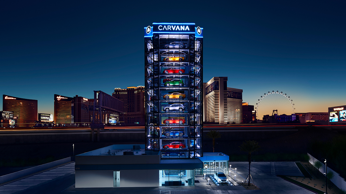 Carvana ups ante on new car vending machine with Las Vegas twist