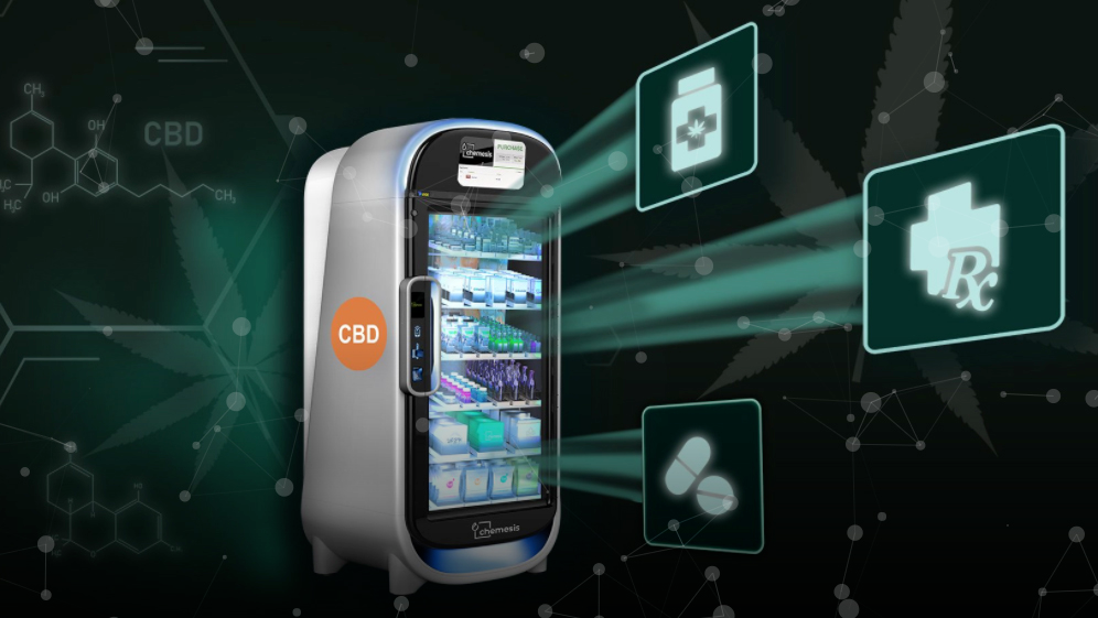 Chemesis' vending store employs the Vicki AI platform by ViaTouch Media. Vicki's 'computer vision' technology creates a contactless and secure retail environment.
