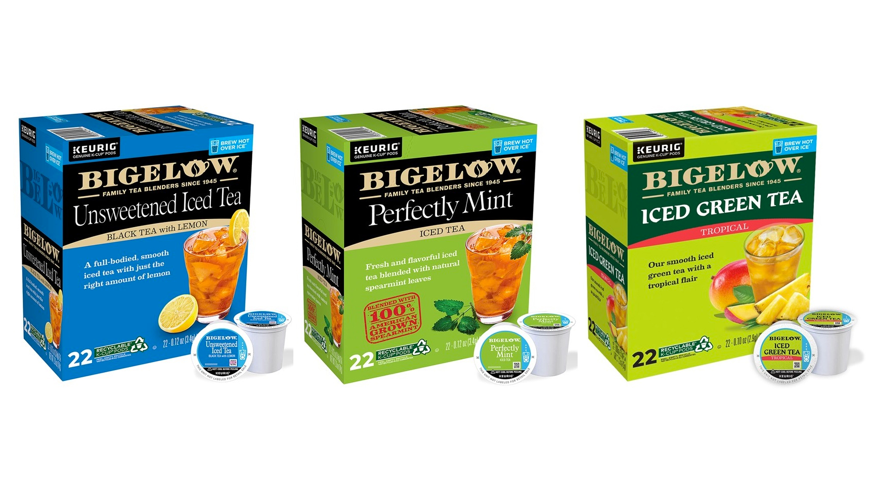 Bigelow 3 New Teas K Cup 608825ba8e1b7