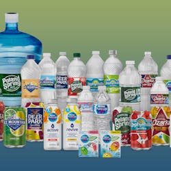 BlueTriton&apos;s packaged water brands include Poland Spring, Deer Park, Ozarka, Ice Mountain, Zephyrhills and Arrowhead, along with Pure Life and Splash, among others.