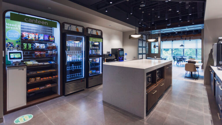 Canteen points out that &ldquo;we all love snacks but hate waste.&rdquo; The company&rsquo;s Avenue C self-service micro-market that provides snacks, beverages and fresh food to employee break rooms and other facilities. Technology helps to improve efficiency and minimize waste at these workplace markets.