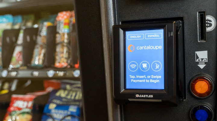 Cantaloupe Engage Touchscreen On Machine