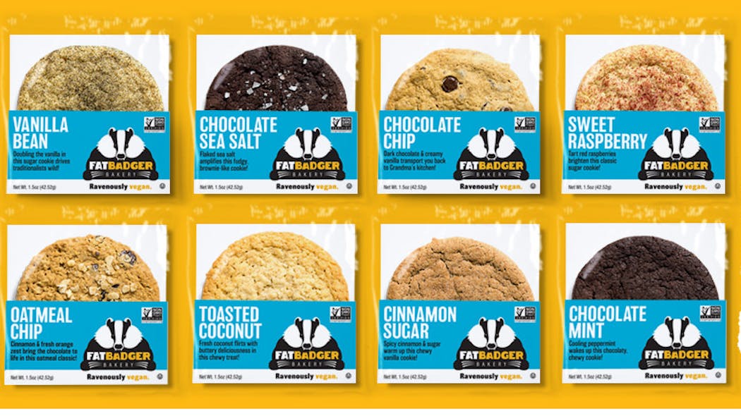 Fat Badger Vegan Cookies Lineup