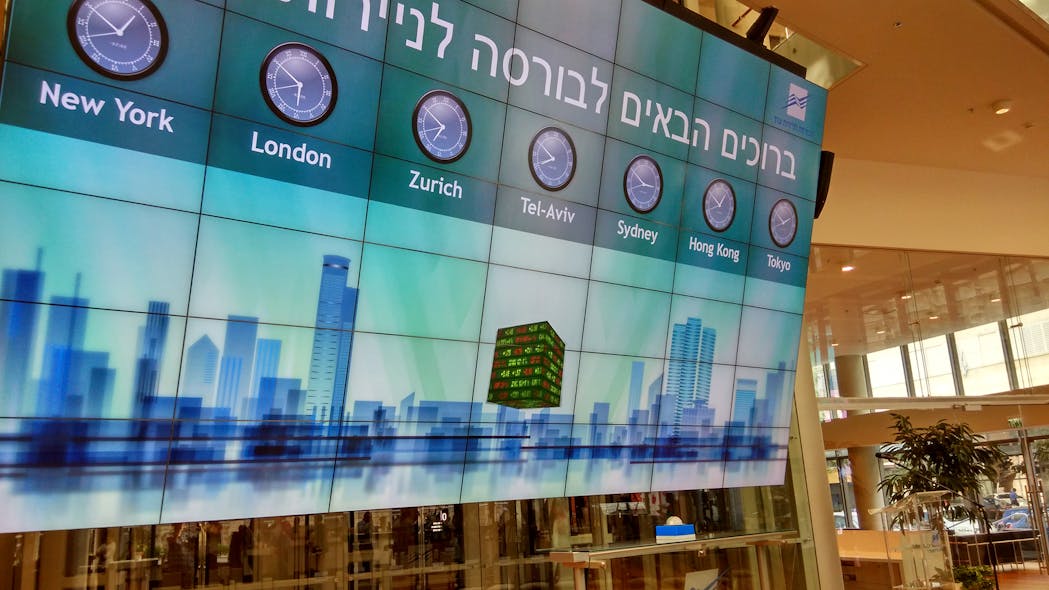 Tel Aviv Stock Exchange New Building Lobby
