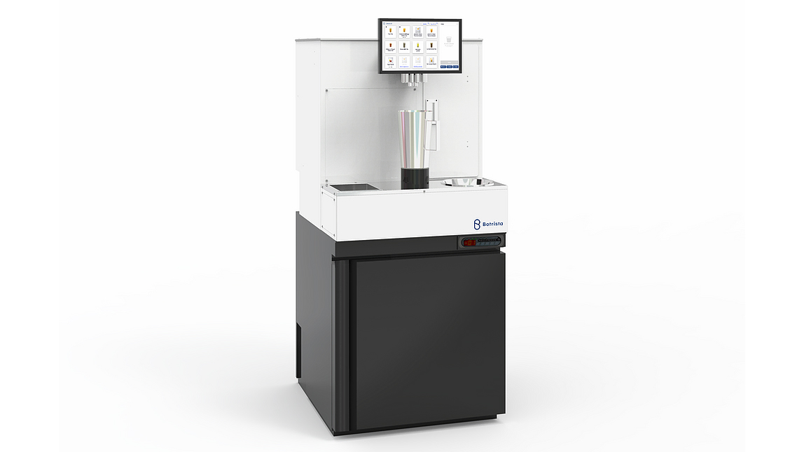 The DrinkBot automates the portioning, dispensing and mixing process to deliver a fresh and consistently blended beverage in under 20 seconds.