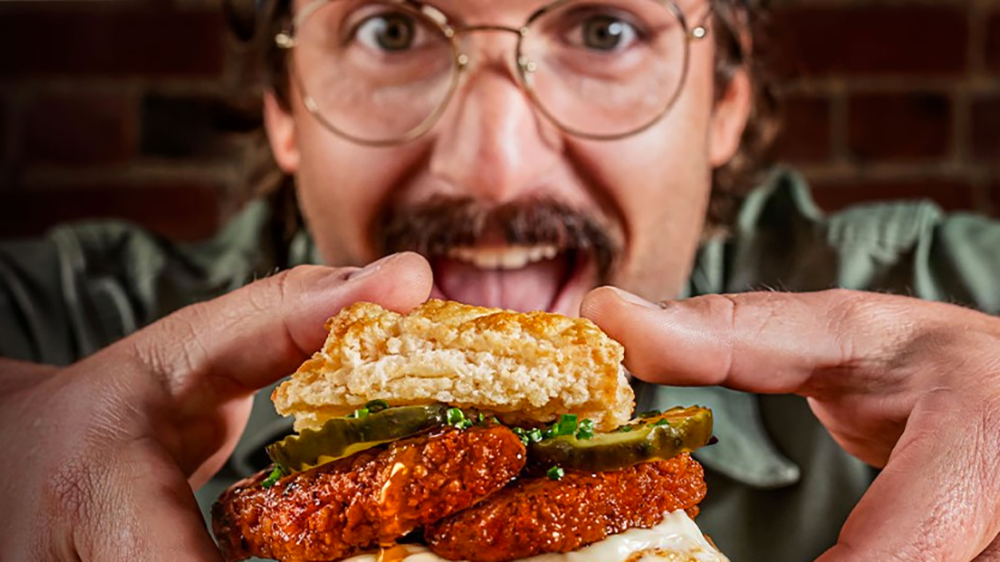 Incogmeato is a new plant-based protein that looks like meat, cooks like meat and tastes like meat. Diehard meat-loving chefs, like Mason Hereford (above), are creating plant-based dishes with new meat alternative