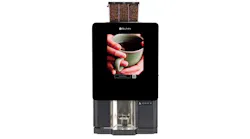 Bunn's Sure Immersion grinds and brews fresh coffee on demand.